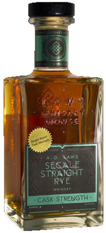 Laws Whiskey House A.D. Laws Secale Straight Rye Whiskey