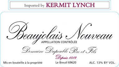 Domaine Dupeuble Beaujolais Nouveau 2018