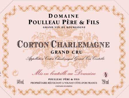 Domaine Poulleau Corton Charlemagne 2016