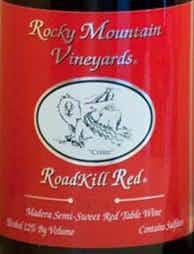 Rocky Mountain Vineyards RoadKill Red 2016