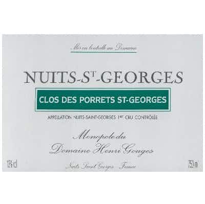 Domaine Henri Gouges Nuits Saint Georges Clos des Porrets St. Georges 2015
