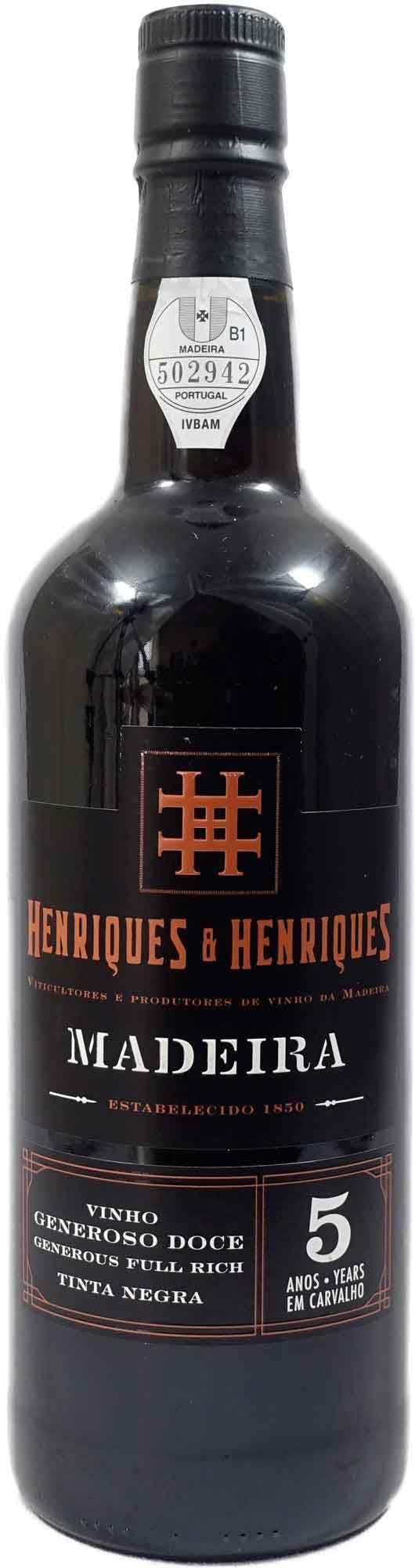 Henriques & Henriques Vinho Generoso Doce Full Rich Tinta Negra 5 year old