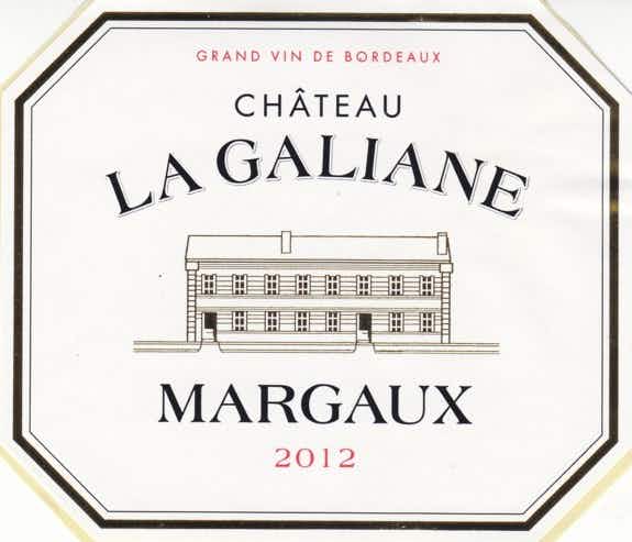 Chateau La Galiane Margaux 2012