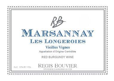 Regis Bouvier Marsannay Rouge Les Longeroies Vieilles Vignes 2014