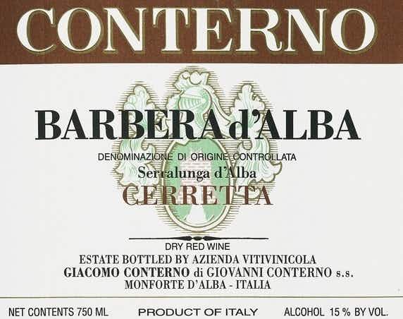 Giacomo Conterno Barbera d'Alba Cerretta 2013