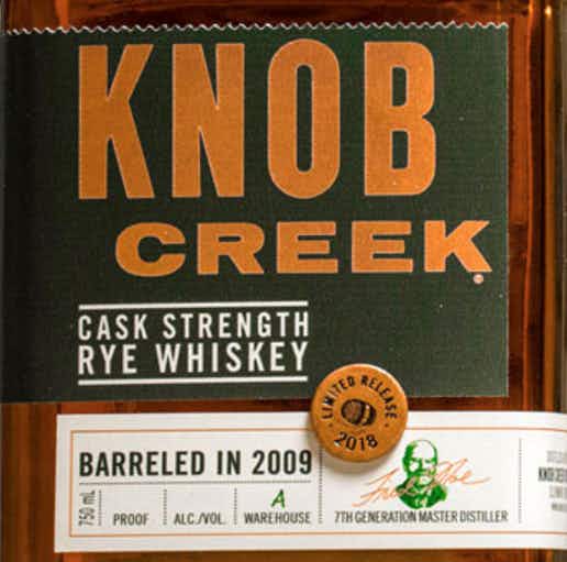 Knob Creek Limited Release Cask Strength Rye 2009