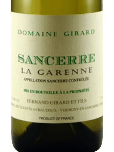 Domaine Fernand Girard Sancerre La Garenne 2017