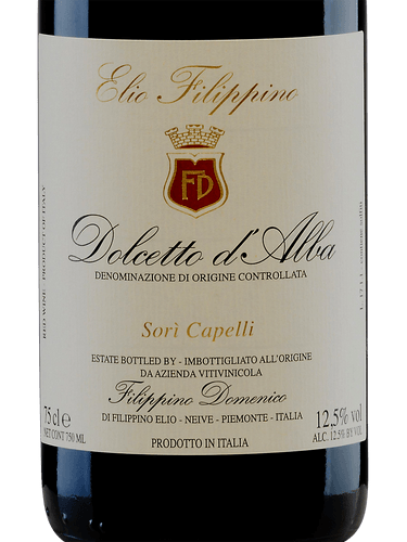 Elio Filippino Dolcetto d'Alba Sori Capelli 2017