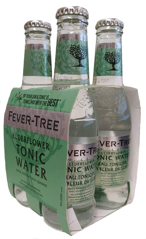 Fever Tree Elderflower Tonic Water 4 pack 200ml Bottle