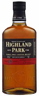 Highland Park Single Malt Scotch Whisky 18 year old
