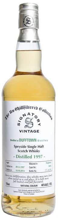 Signatory Vintage Scotch Whisky Co. Ltd. Dufftown 1997 Single Malt Scotch 15 year old