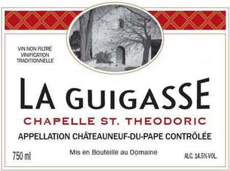 Chapelle St. Theodoric Chateauneuf du Pape La Guigasse 2015