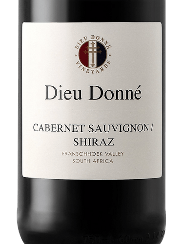 Dieu Donné Vineyards Cabernet/Shiraz 2016
