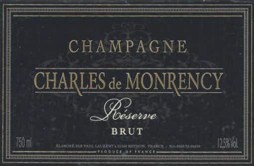 Charles de Monrency Champagne Brut Reserve