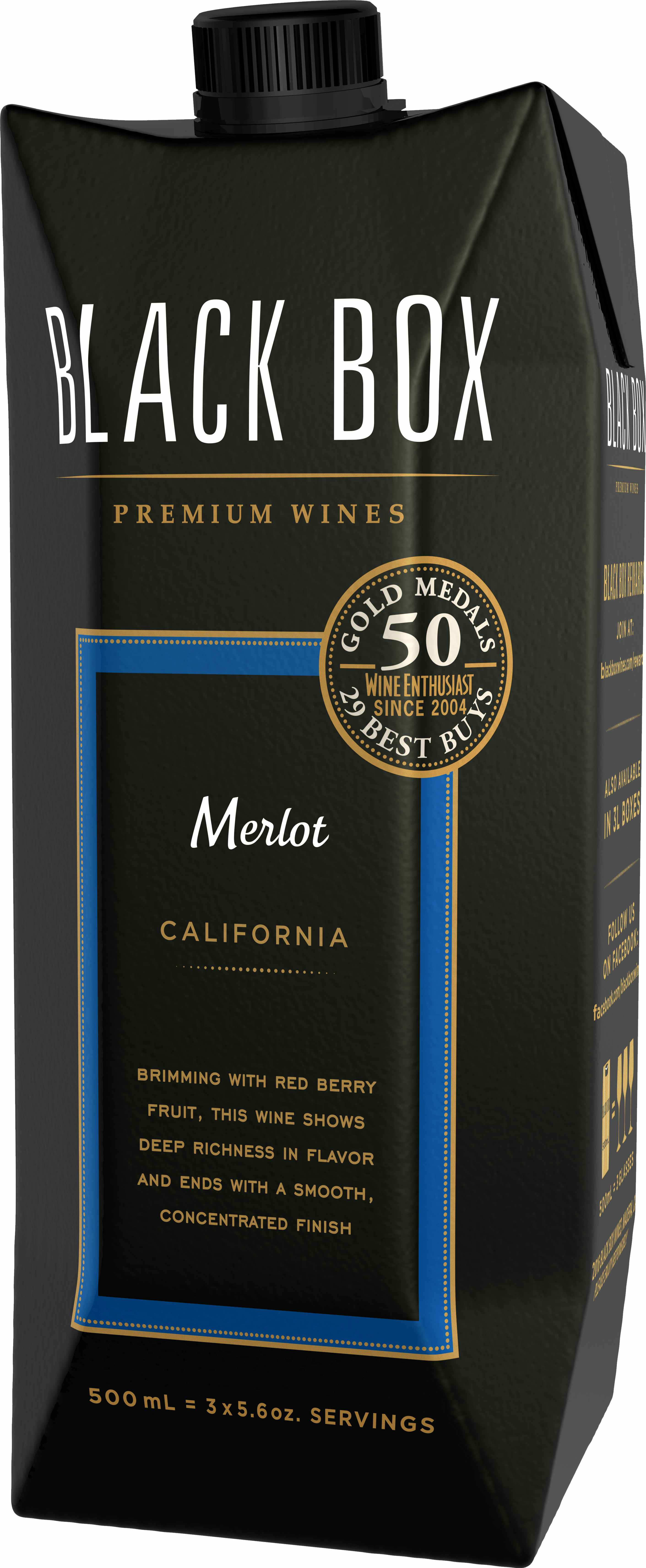 Black Box Merlot 2017 500ml Tetra Pak
