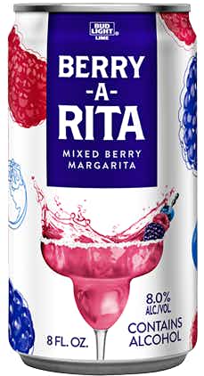 Budweiser Bud Light Berry-A-Rita Mixed Berry Margarita 6 pack 12oz
