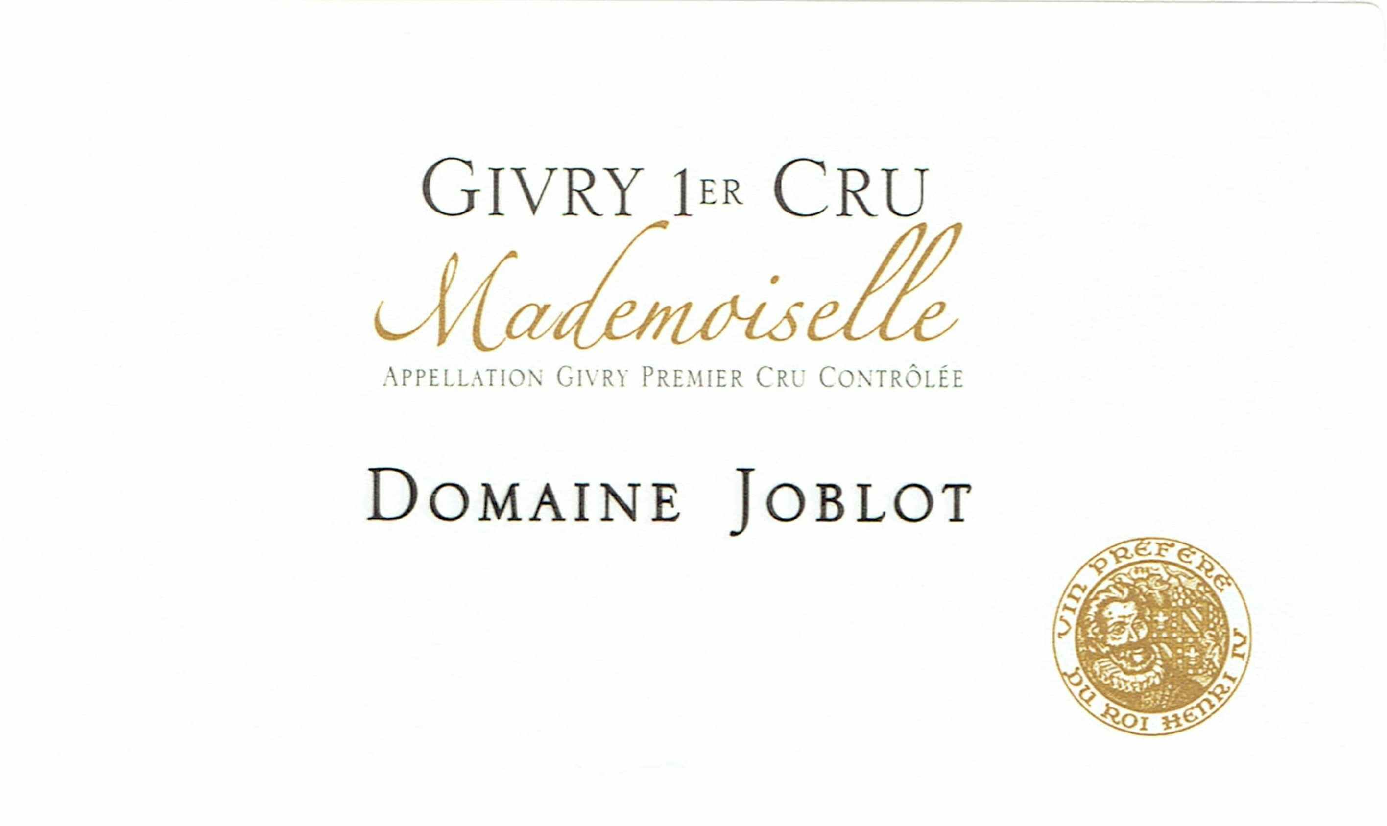 Domaine Joblot JOBLOT GIVRY BLANC MADEMOISELLE 2016