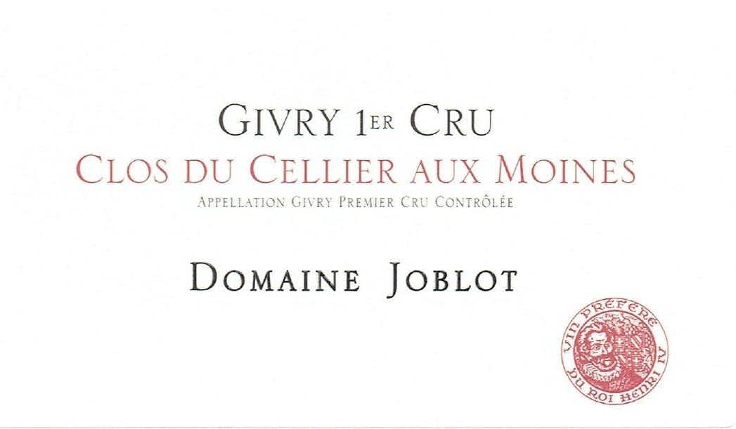 Domaine Joblot GIVRY 1ER CRU CELLIER AUX MOINES 2016