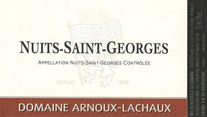 Domaine Arnoux-Lachaux NUITS ST GEORGES 2015
