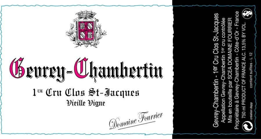 Domaine Fourrier Gevrey Chambertin Clos Saint Jacques 2015