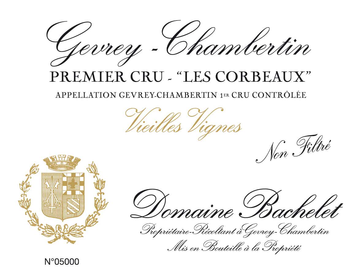 Domaine Bachelet Gevrey 1er Cru Les Corbeaux Vieilles Vignes 2016