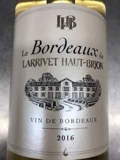 Chateau Larrivet Haut Brion Vin de Bordeaux 2016