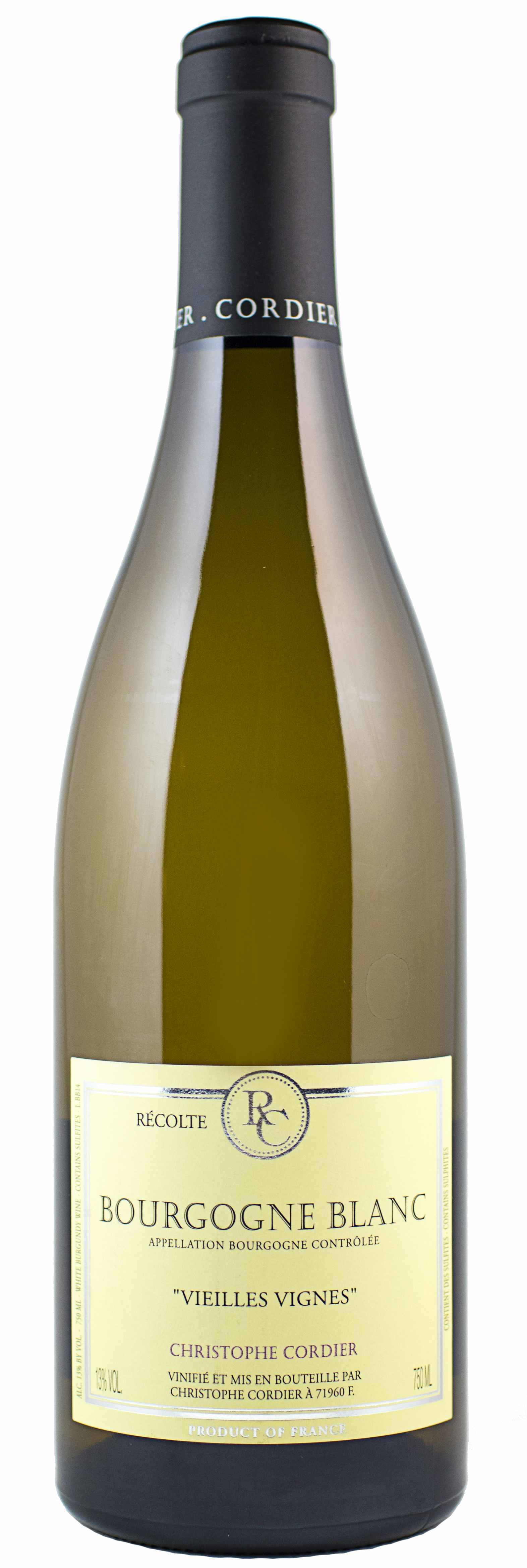 Christophe Cordier Dom Cordier Bourgogne Blanc 2013
