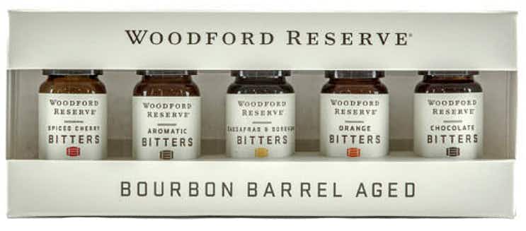Woodford Reserve Bourbon Barrel Aged Aromatic Bitters Dram Set 5 pack 10ml Bottle