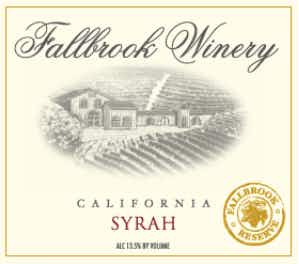 Fallbrook California Syrah 2016