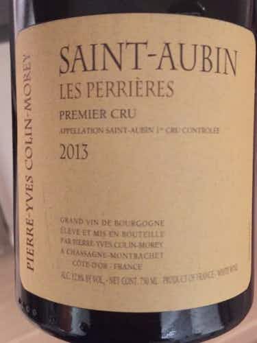 Pierre-Yves Colin-Morey Saint Aubin Les Perrieres 2015