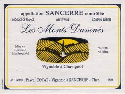 Francois Cotat Sancerre Les Monts Damnés 2017