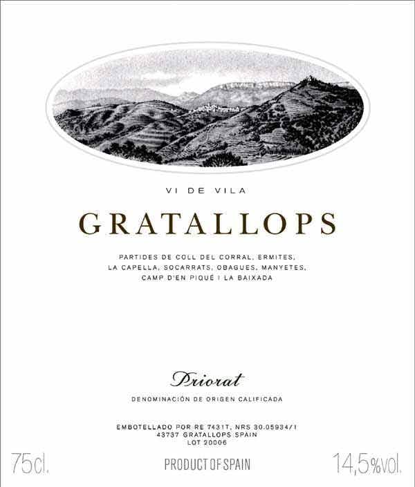 Alvaro Palacios Vi de Vila Gratallops 2016