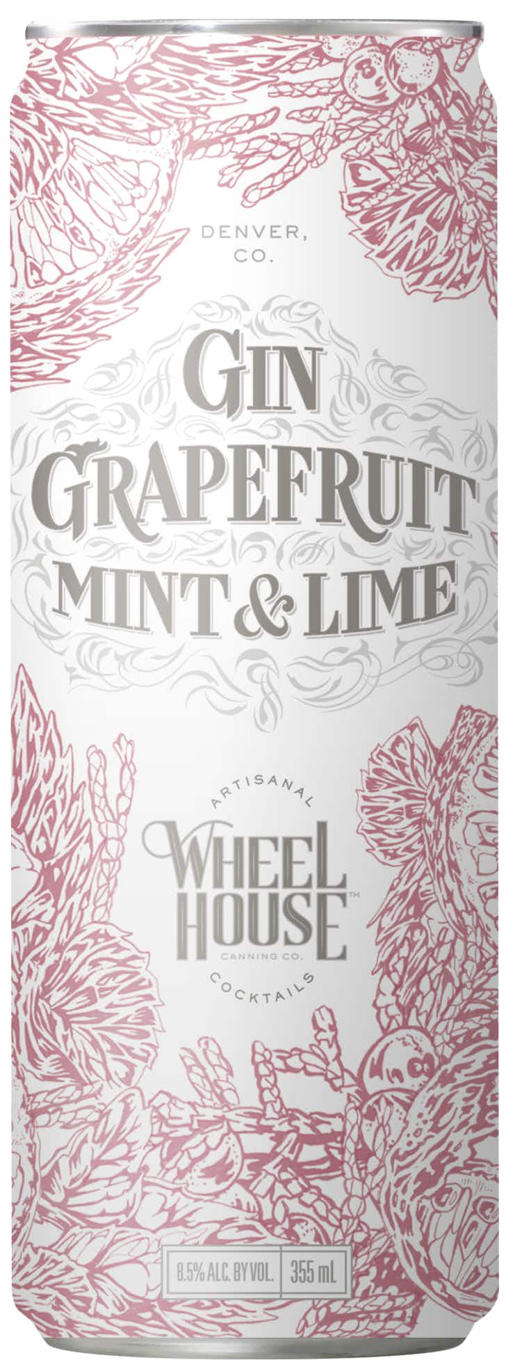 Wheel House Canning Grapefruit, Lime & Mint Gin 12oz