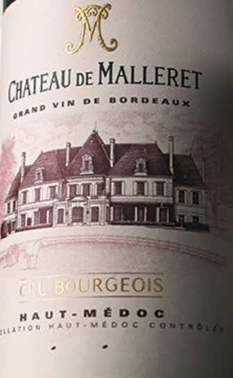 Château-de-Malleret Cru Bourgeois Haut Médoc 2015