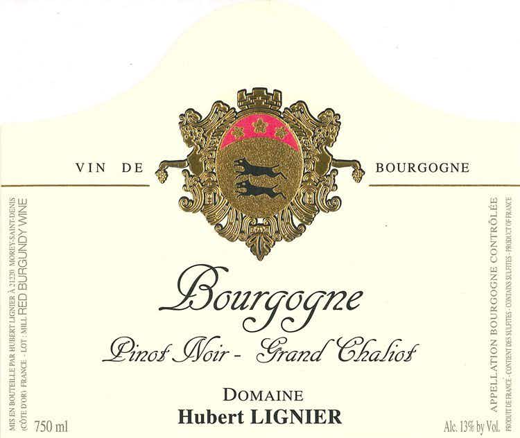 Domaine Hubert Lignier Bourgogne Rouge Grand Chaliot 2016