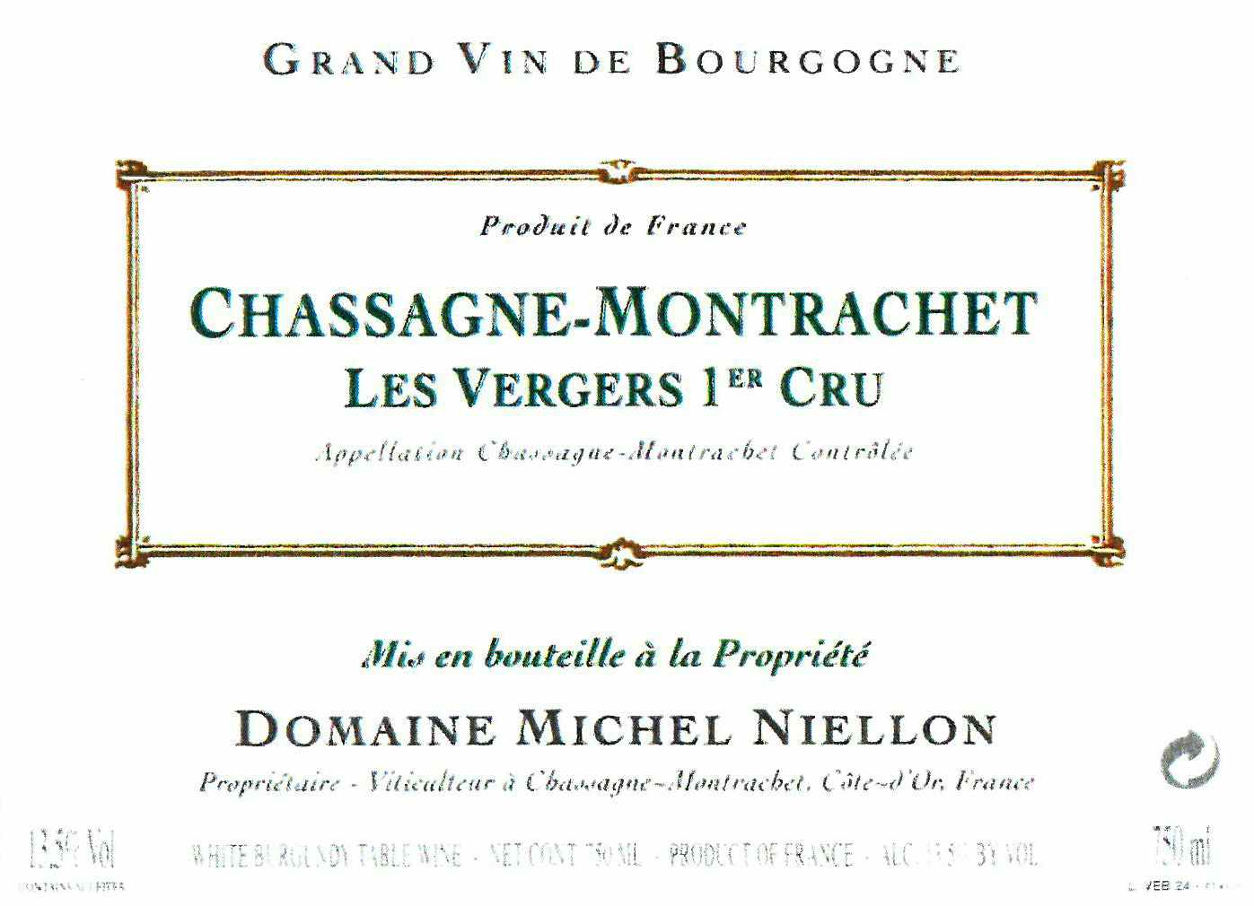 Domaine Michel Niellon Chassagne Montrachet Les Vergers 2016