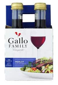 Gallo Family Vineyards Merlot 4 pack 187ml