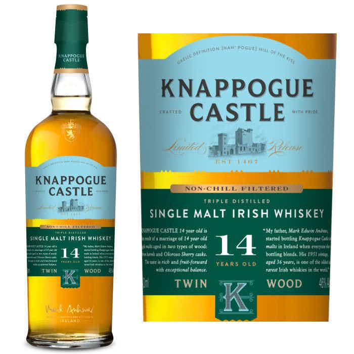 Knappogue Castle Twin Wood Irish Whiskey 14 year old