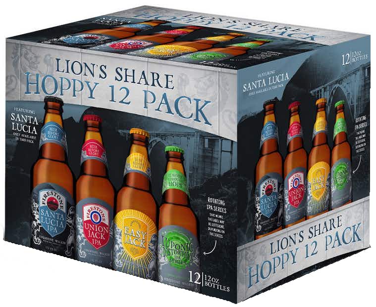 Firestone Walker Lions Share Hoppy Mixed Pack 12 pack 12oz Can