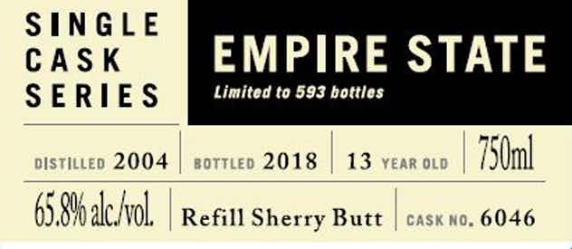 Highland Park Single Cask Series Empire State 2018