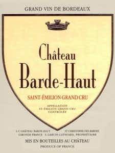 Chateau Barde Haut Saint Emilion 2015