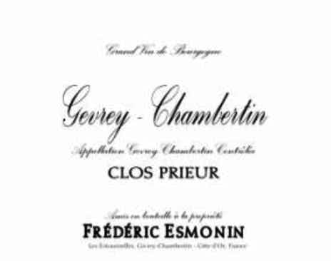 Frédéric Esmonin Gevrey-Chambertin Clos Prieur 2017