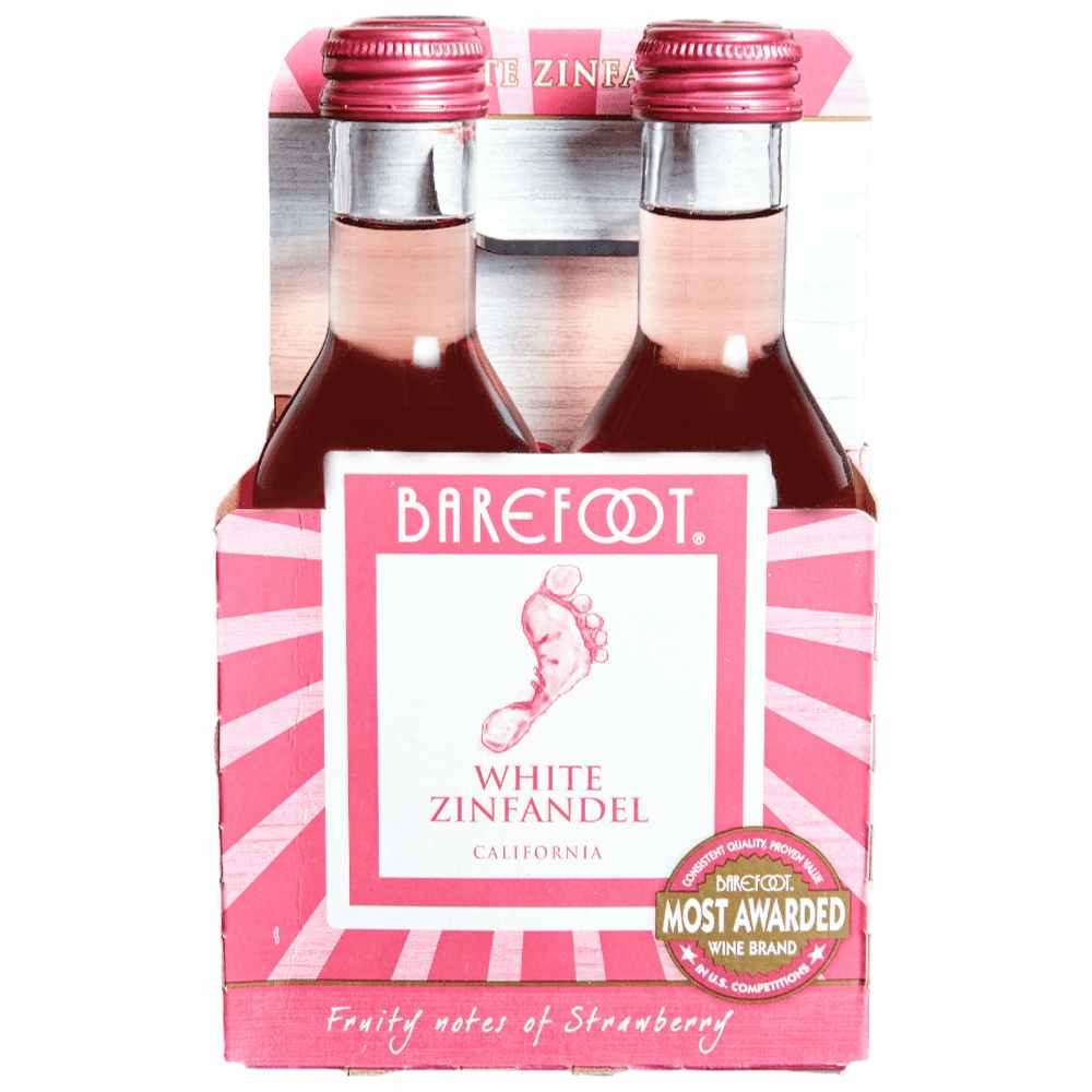 Barefoot White Zinfandel 4 pack 187ml