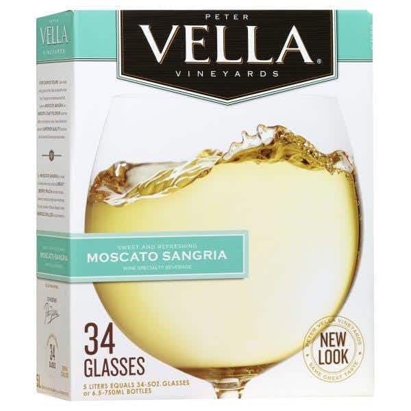 Peter Vella Moscato Sangria 5L Box