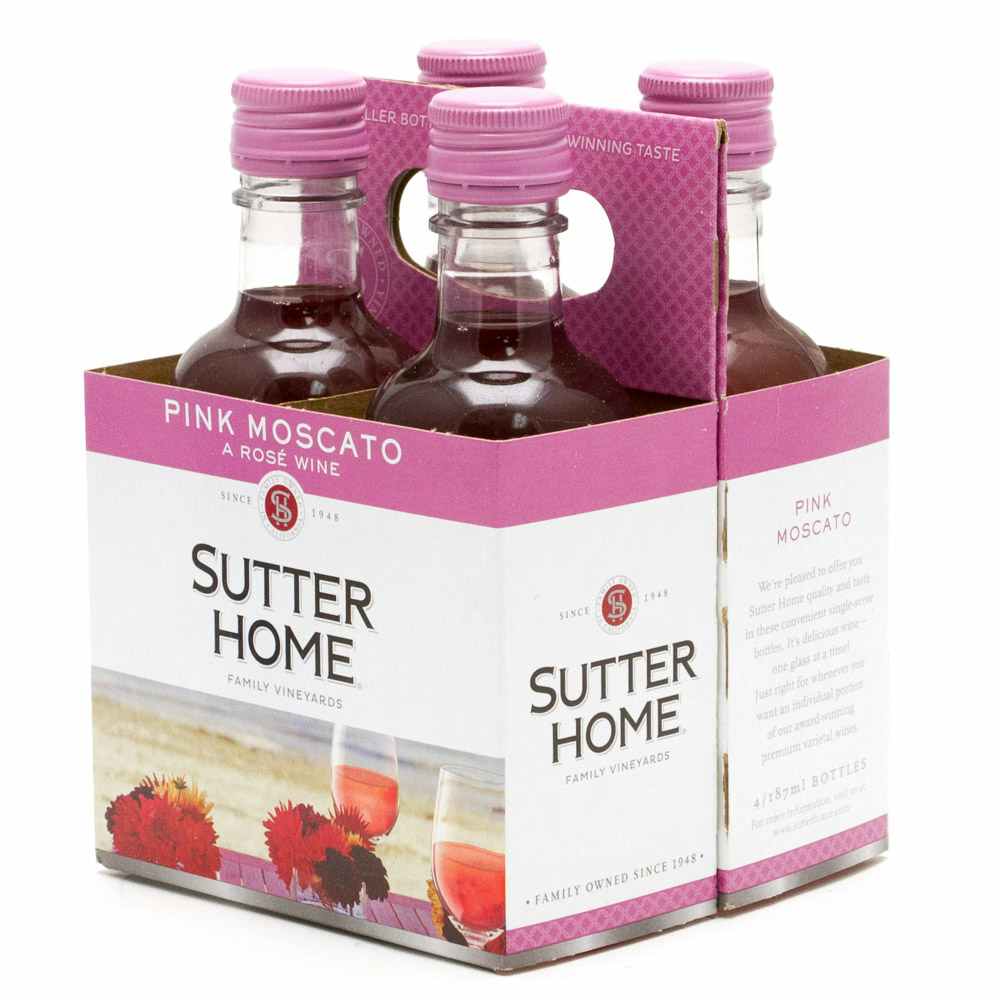 Sutter Home Pink Moscato 4 pack 187ml Bottle