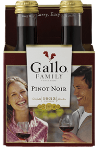Gallo Family Vineyards Pinot Noir 4 pack 187ml