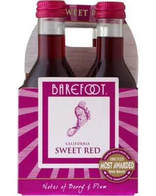 Barefoot Sweet Red 4 pack 187ml