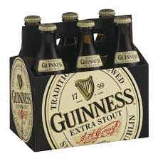 Guinness Extra Stout 6 pack 12oz Bottle