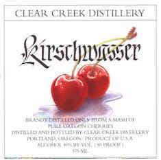 Clear Creek Distillery Kirschwasser 375ml