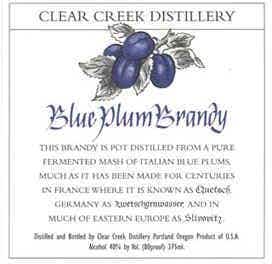 Clear Creek Distillery Blue Plum Brandy 375ml